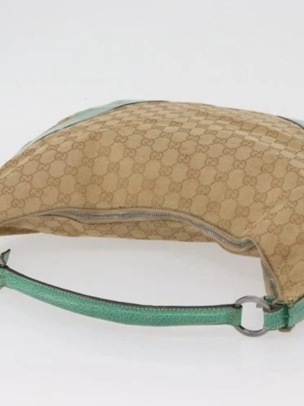 GUCCI GG Canvas Shoulder Bag Beige 124358 Auth AMZ130 - Picture 6 of 16